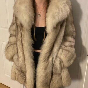 Vintage real fur coat